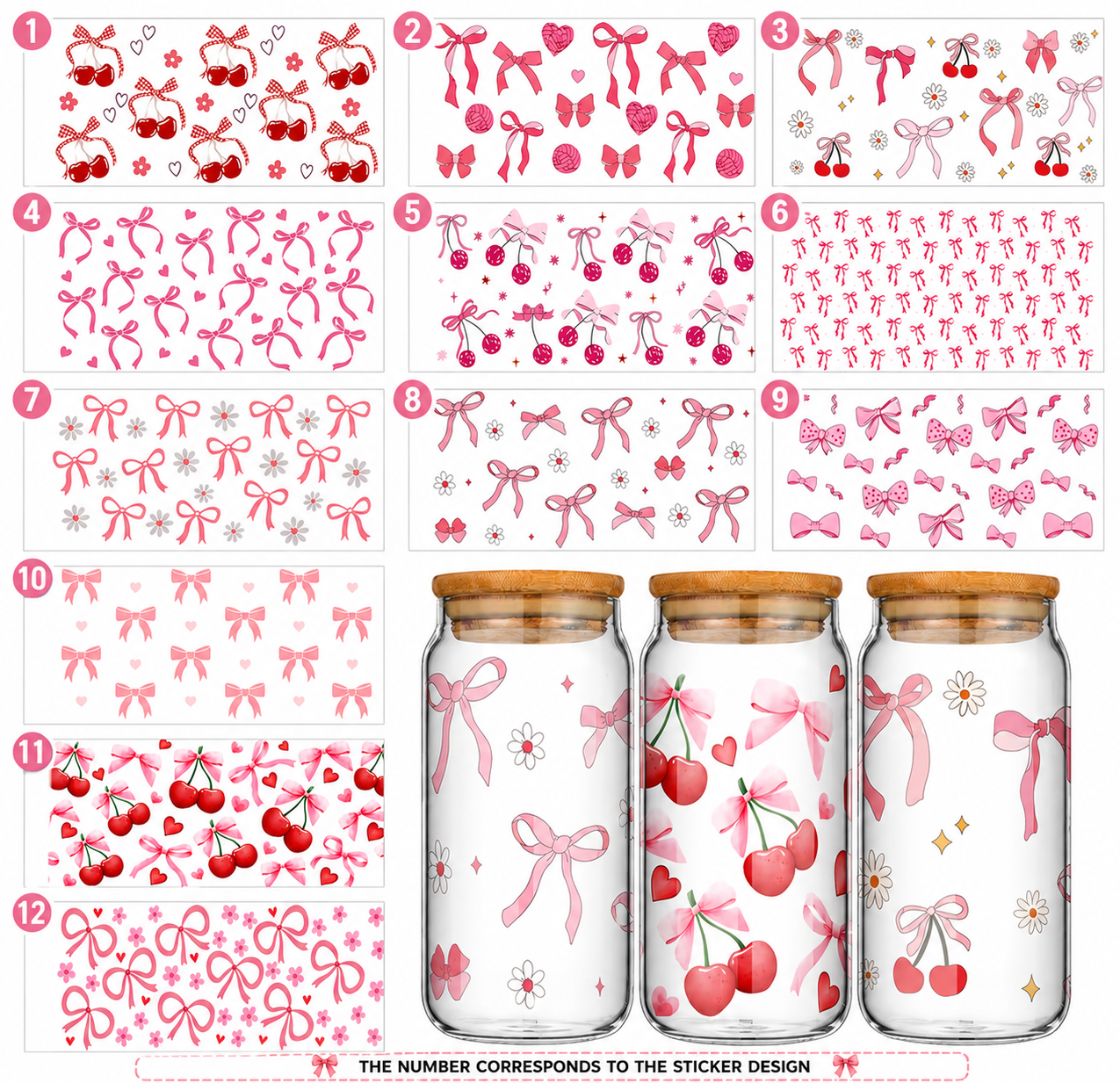Personalized Glass Tumbler, 16 Oz Glass Cups Set with Lid and Straw/ free gift