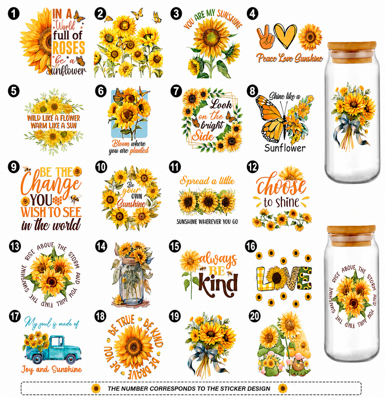 Personalized Glass Tumbler, 16 Oz Glass Cups Set with Lid and Straw/ free gift
