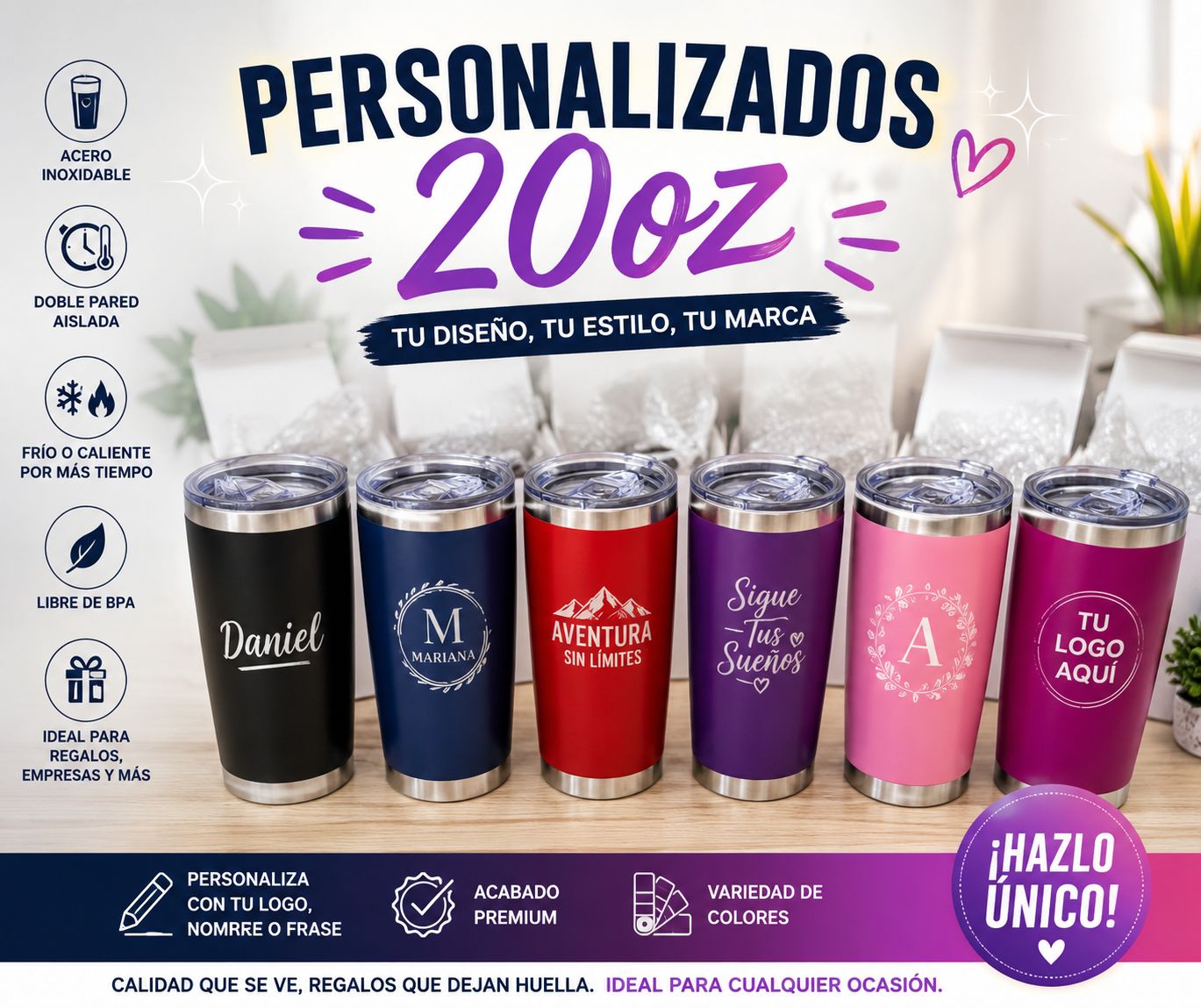 Customized 20oz tumbler/ +free gift