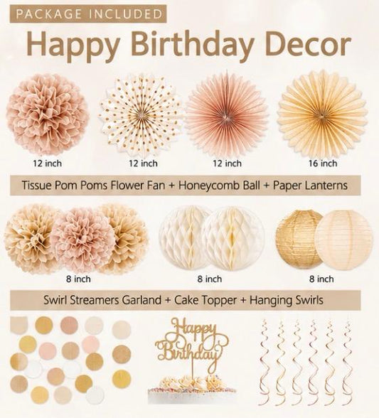 Decoraciones para fiestas (no personalizadas)