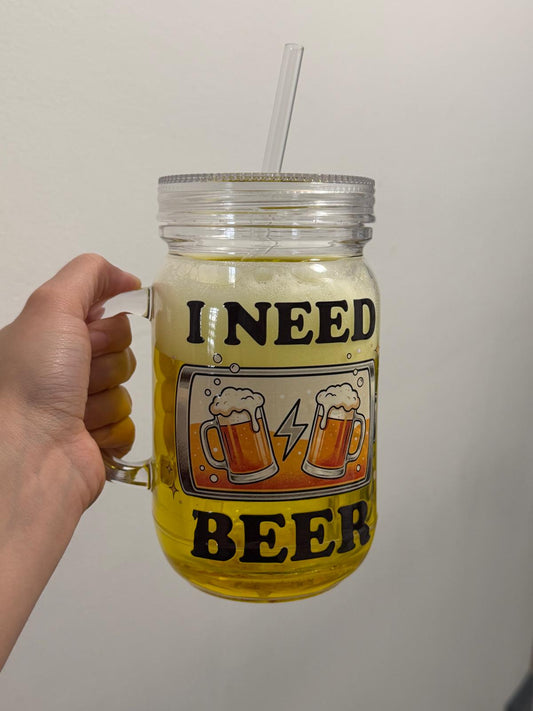 Personalized snow globe cup 20oz